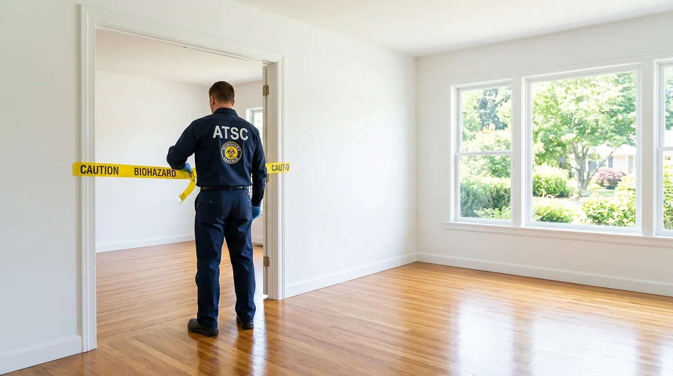 Certified biohazard cleanup crew performing Decomposition Cleanup in Park City
